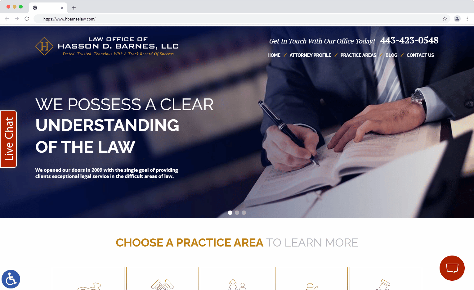 Family law website example 6