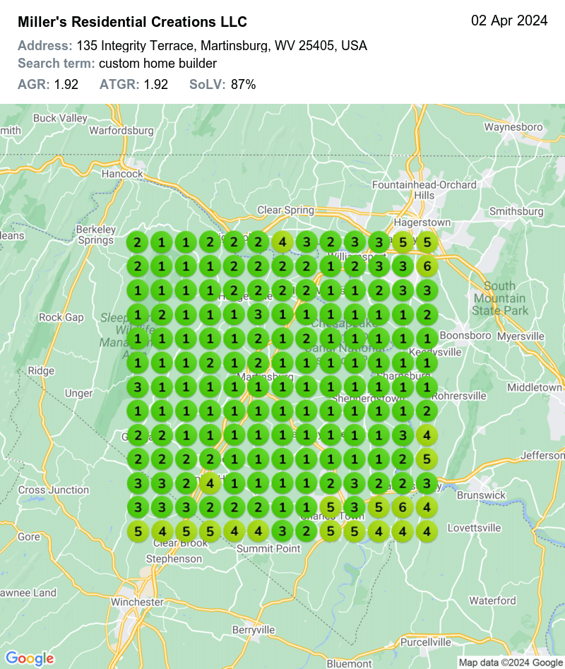 custom home builder geogrid 1, Custom Home Builder SEO Case Study: 153% Increase in Leads & 65% Increase in Conversion Rate