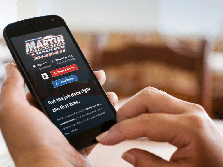 mobile website martins, Web Design