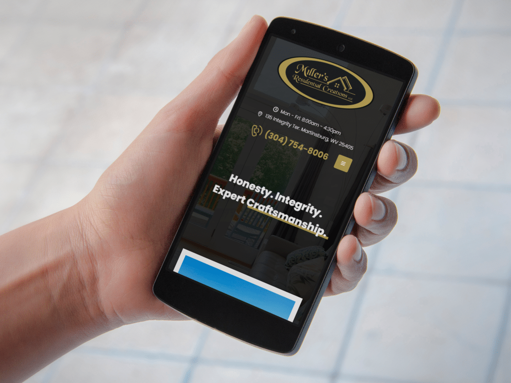 Mobile website design